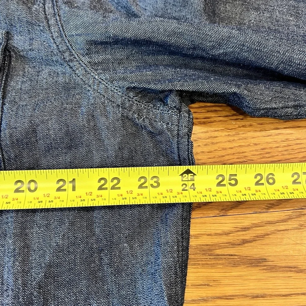 Levi's Made‎ & Crafted New Standard Shirt Dark Wash Denim Loose Fit (Size L)